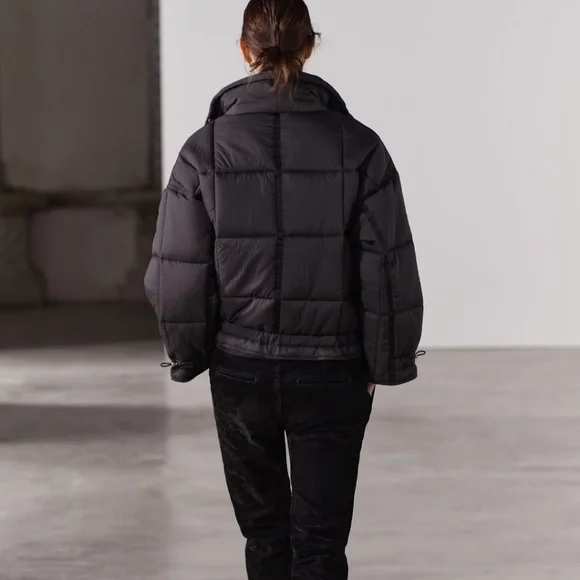 WATER REPELLENT NYLON PUFFER ANORAK ZW COLLECTION SIZE S - Picture 2 of 15